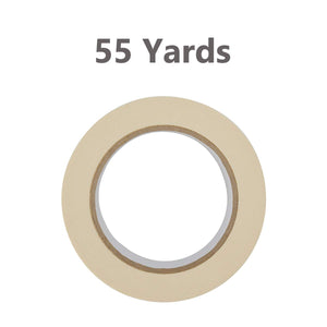 Lichamp Wide Masking Tape 2 inches, 6-Pack White Masking Tape Bulk Multi Pack, General Purpose & High Performance, 1.95 inches x 55 Yards x 6 Rolls (330 Total Yards)
